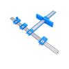 Cabinet Hardware Jig Cabinet Handle Jig Cabinet Hardware Template Tool Punch Locator Drill Guide for Handle Knob Blue