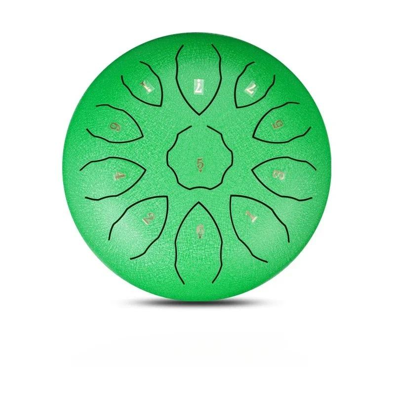 8 Inch 11 Note Steel Drum Professional Percussion Instruments Portable Meditation Sound Therapy Accessories Tongue Drums