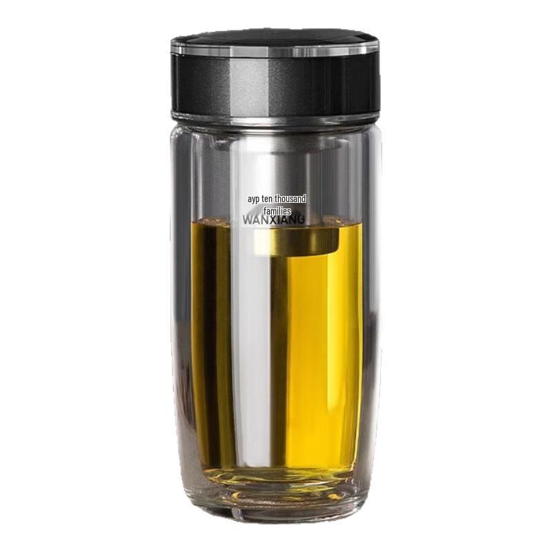 WANXIANG Double-Layer Glass Office Gift Cup