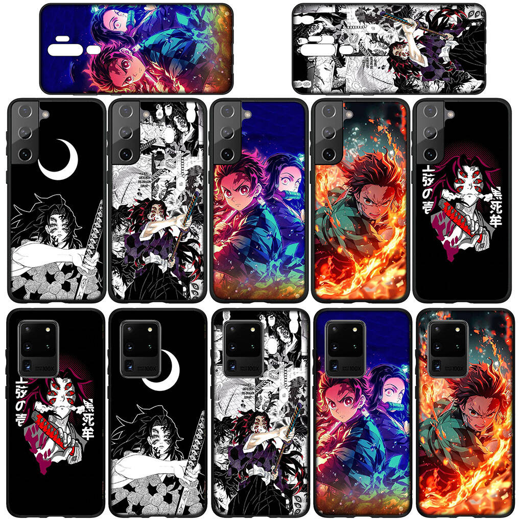 for Samsung Galaxy S25 S24 S23 iPhone 17 16 15 Xiaomi Redmi Note 14 13 12 11 Plus Pro Max Case Kamado Tanjiro Demon Slayer Kokushibo OPPO Huawei Cover