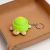 Keychain Pendant, Cartoon Turtle Design 3D Printed Food Keychain, Stress-Relief Buttons Finger-Clicking Keychain