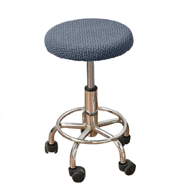 Washable Round Seat Covers Stretchable Fabric Fit Most Swivels Bar Stools Oil Proof for Home Dining Restaurant Hotel