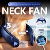 3 Geschwindigkeiten Nackenventilator, 4000mAh Wiederaufladbar, LED-Anzeige, 360° Luftstrom, Leicht, Leise Leistungsstark Tragbarer Ventilator für Reisen Outdoor