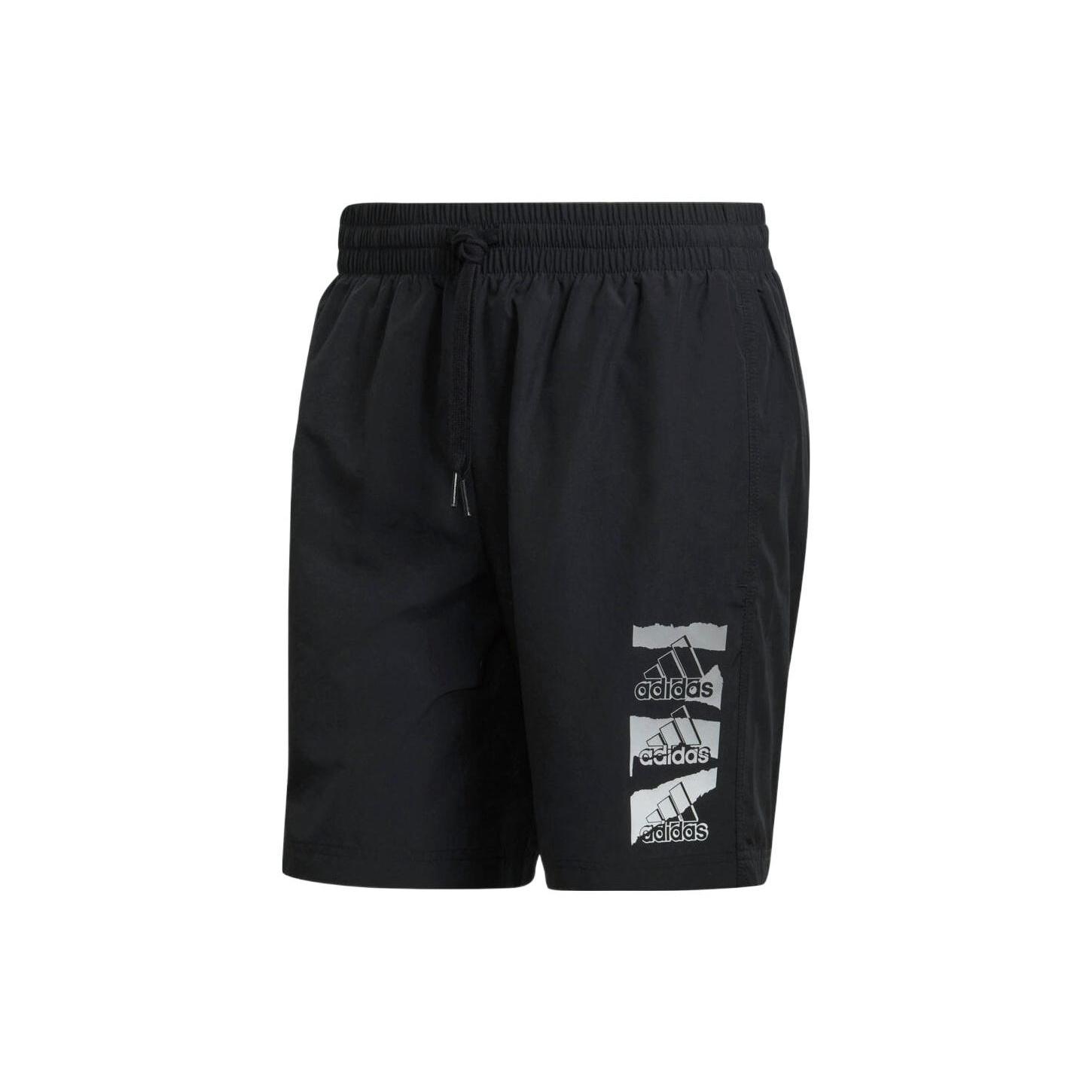Men s adidas Casual Sports Logo Woven Shorts Black HE1886 L