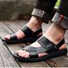Mode Herren Flache Sandalen Bequeme Sandalen Sommer Zehenfrei Strand Badeschuhe für Herren Luxus Herren Ledersandalen Sandale Homme