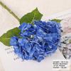 Hydrangea Macrophylla Artificial Hydrangea Flower Green Leaf Handmade Faux Flower Branch Real Touch Luxury
