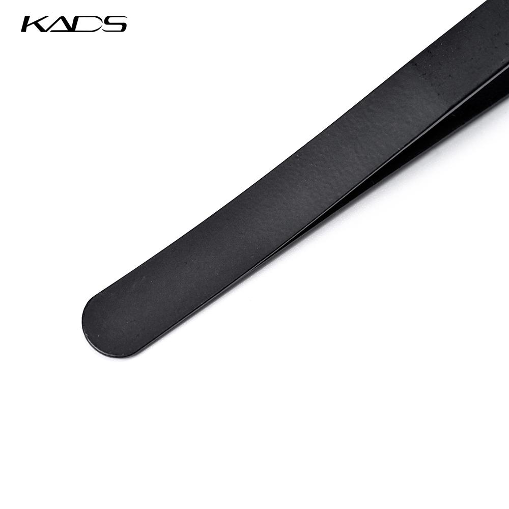 kads Elbow Anti-static Tweezers Manicure Black Curved Tweezers Nipper Rhinestone Picking Tool Nail Art Tools
