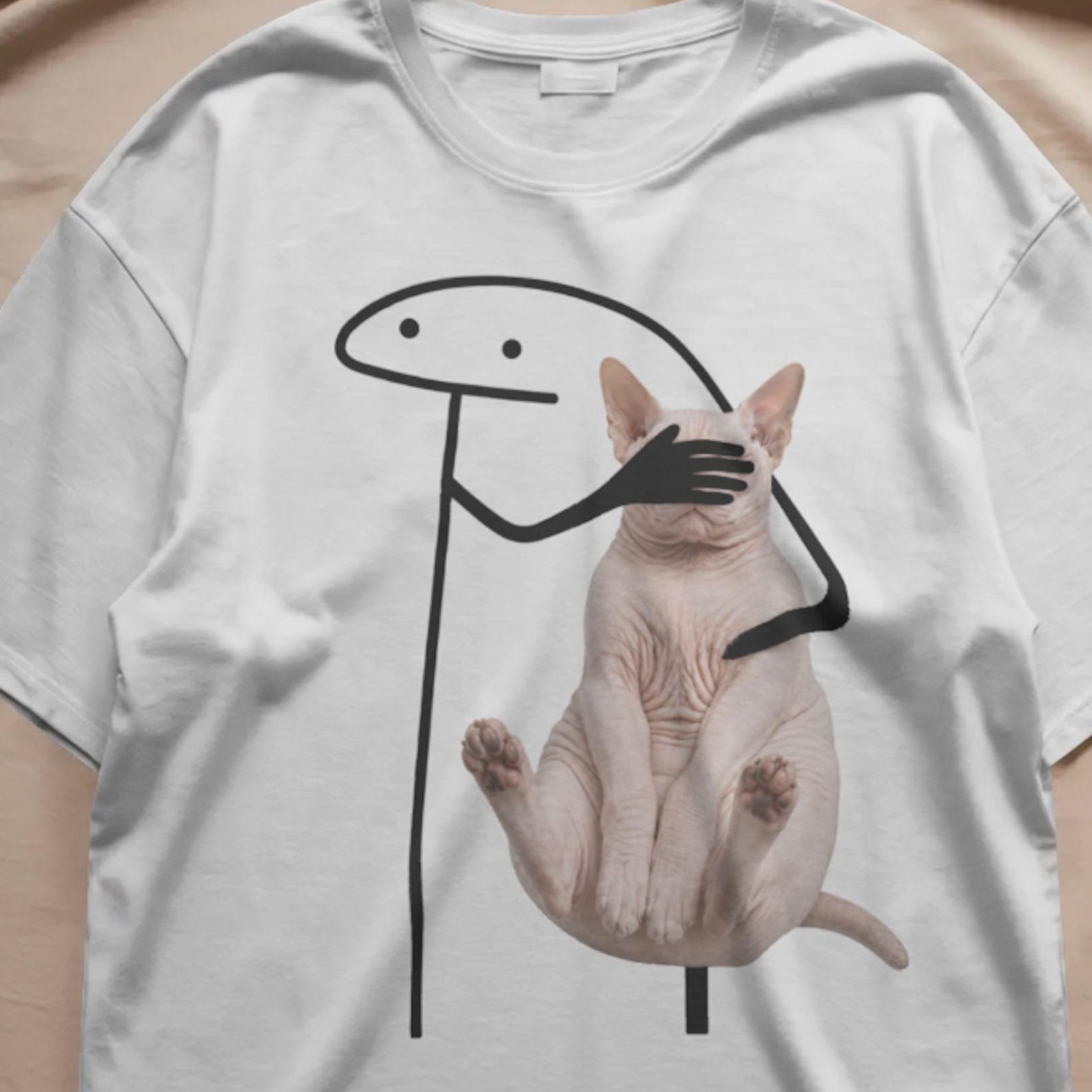 Sphynx Cat, Funny Cat Meme Don t Let My Cat See This Shirt, Silly Cat Shirt, Funny Meme Shirt, Cat Lover Gift, Meme Tiktok 3XL