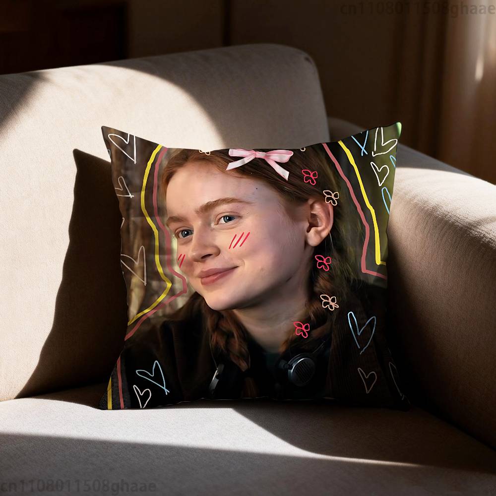 Sadie Sink Stranger Pillowcase Casual Style Decoration Suitable for Home Decoration Excluding Pillow Core
