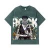 275 GSM Washed T-shirts 100% Cotton Demon Slayer V112 Gyomei Print Unisex Heavy Cotton T Shirt