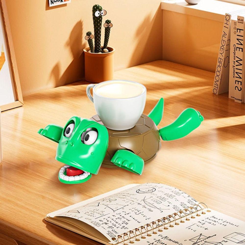 Press Panicked Turtle Coaster ABS DIY Turtle Base Cup Mat Turtle Cup Pad Quirky Toys Children Girl