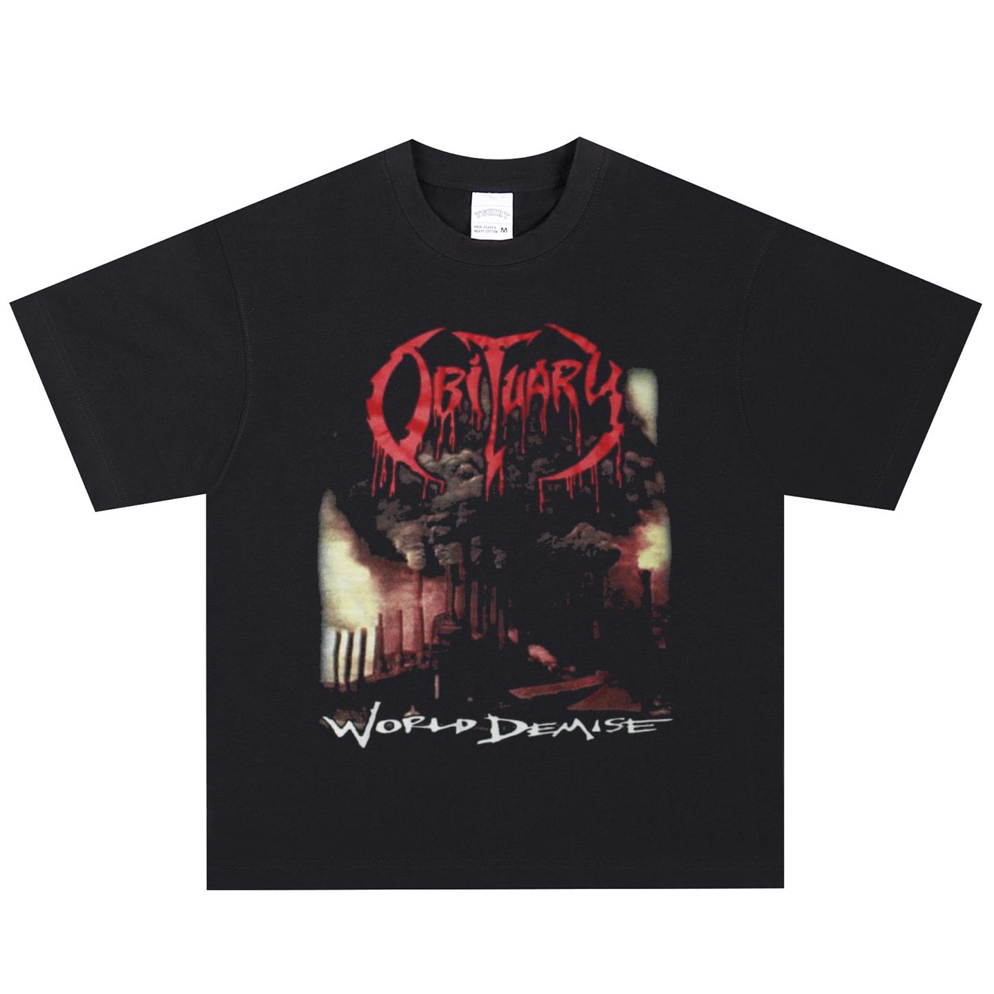 Obituary T-Shirt, Soft Fabric Casual Daily Wear XL