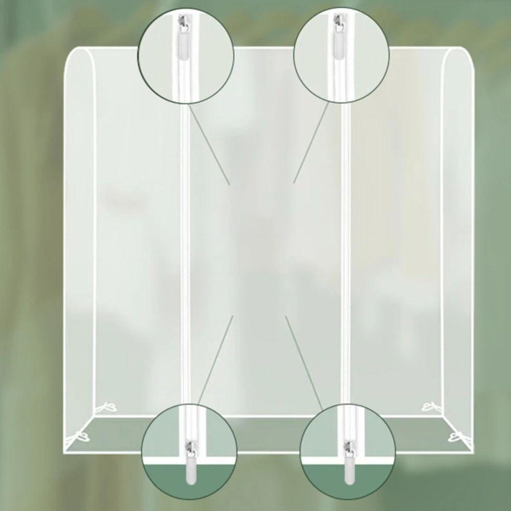 Large Floor  Clothes Hanger Dust Cover Hanging Clothing Protector Organizer  Household