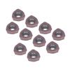 10 Pcs Carbide Turning Inserts Bronze Coated Lathe Milling Cutter for Steel Machining
