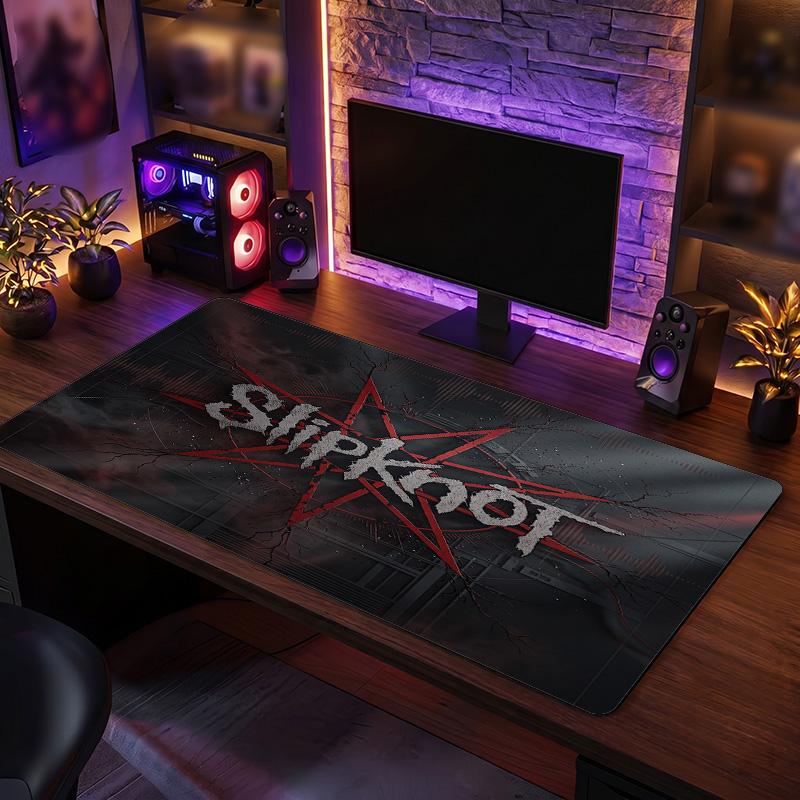 Tappetino per Mouse Grande Stampa Slipknot Superficie Liscia Anti?Tappetino da Scrivania Antiscivolo per Gaming Ufficio Decorazione Laptop