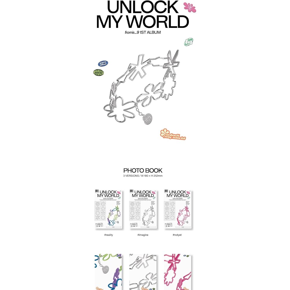Fromis_9 Unlock My World 1st Album Contents+Tracking Sealed (Standard Random)