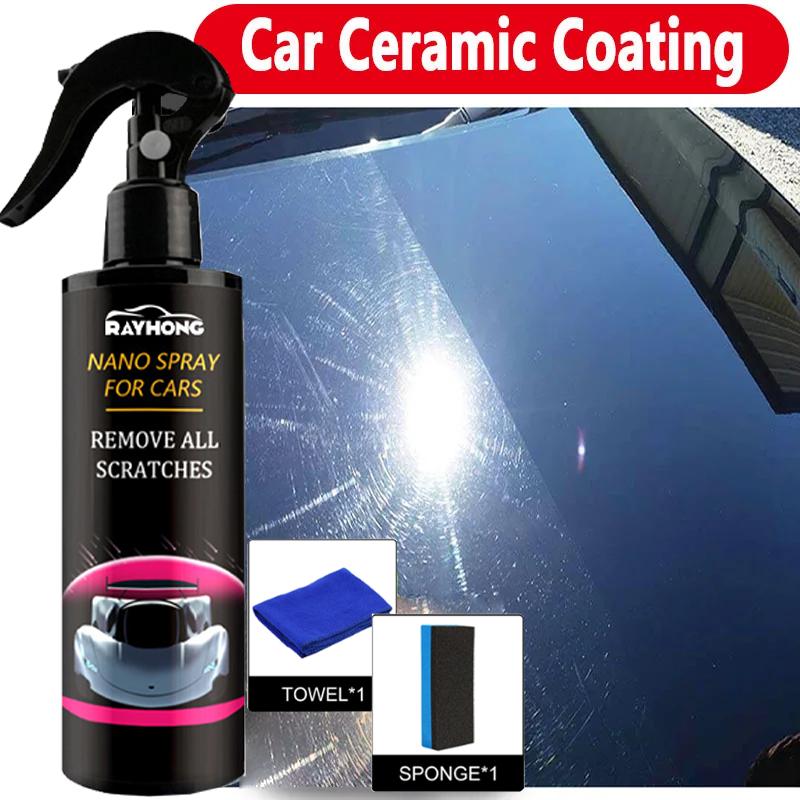 Revestimiento cerámico para pintura de coches, brillo de espejo, cera para cristal, Spray Nano hidrofóbico, antiincrustante, productos de limpieza para coche
