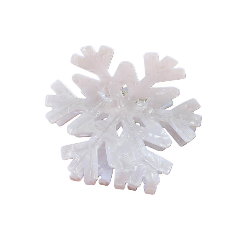 1/3pcs NEW Christmas Snowflake Acrylic Hair Claw Winter Romantic Snowflake Hair Claw Clips For Women Girls Hair Accessories