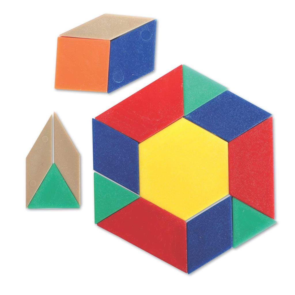 Learning Resources Mini-Set Pattern Blocks: 0.5 cm LER 0634
