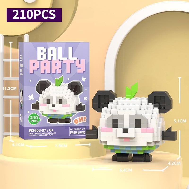 Velká velká panda květina ovoce Lai Menglan panenka Puzzle sestavení stavebnice dárková hračka