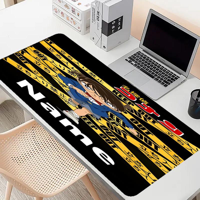 Custom Name Personalized Anime Pattern Mousepad, Laptop PC Desk Mat, Decorative Desk Mat for Home Keyboard Pad Gift