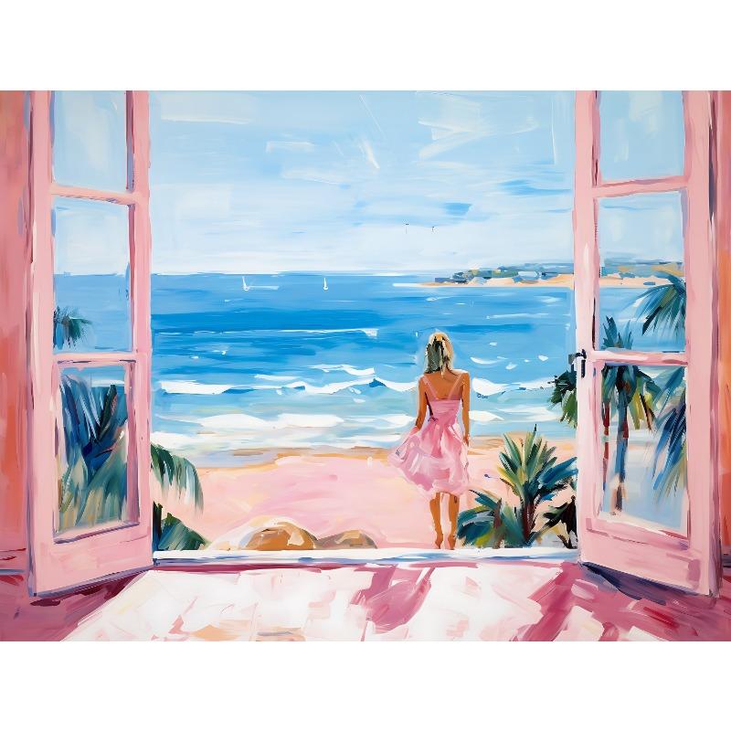 Vintage Matisse Summer House Flower Field Poster Canvas Printing Scenery Trendy Wall Art Picture for Living Room Home Decor