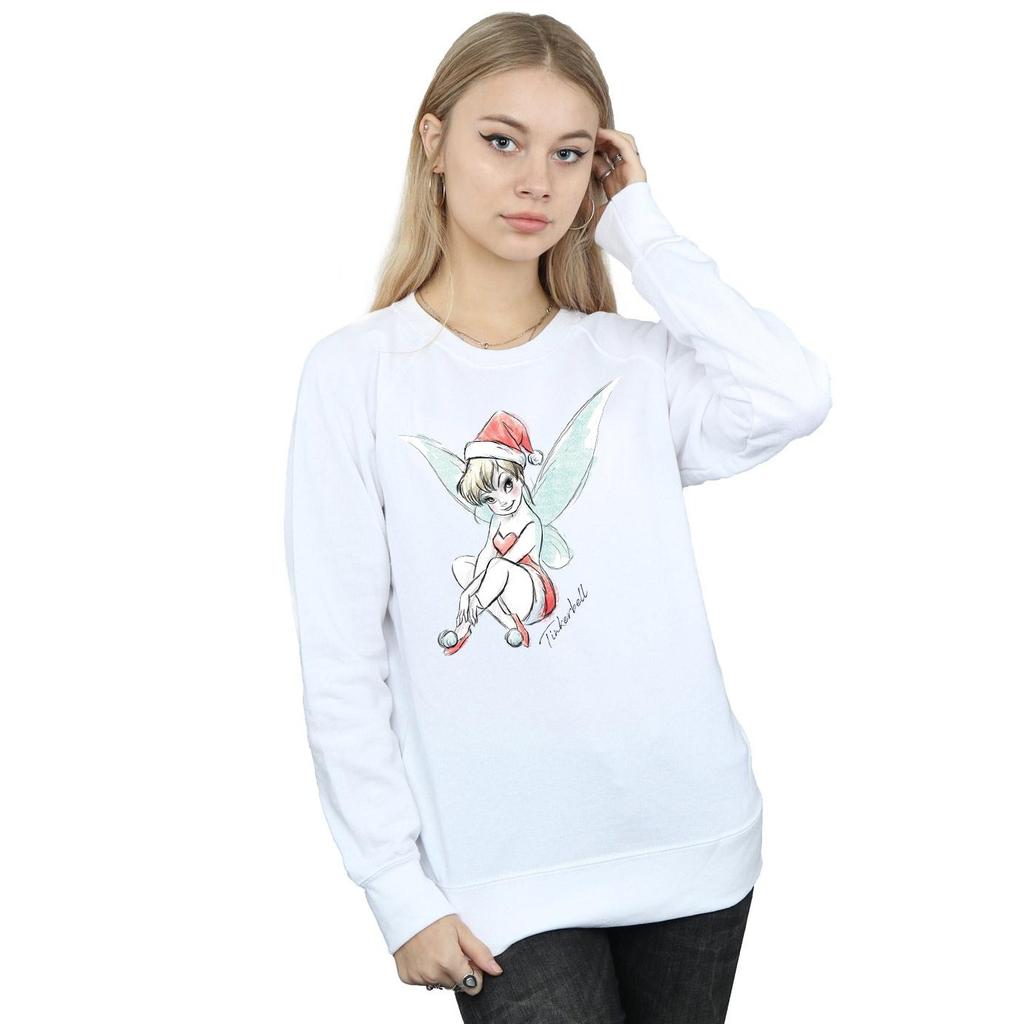 Disney Womens/Ladies Tinkerbell Christmas Fairy Sweatshirt