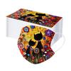 50PC Adult Flowers Cat Cartoons Printing Three-Layer Disposable Protective Mask