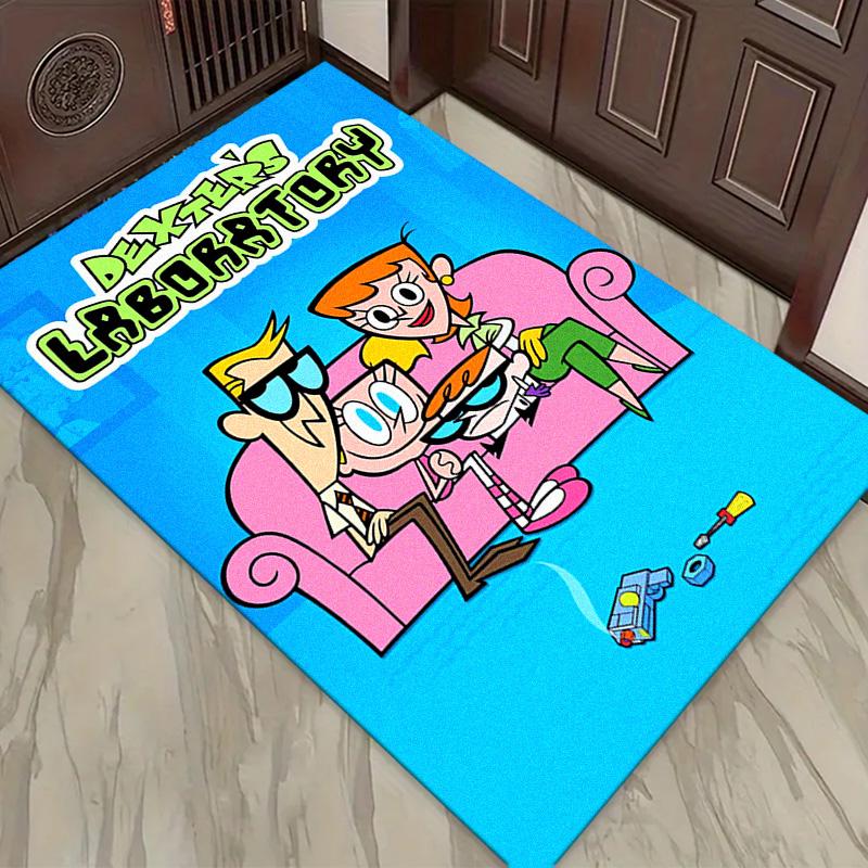 Dexter 's laboratory Carpet Rug for Living Room Bedroom Home Sofa Decoration,Kids play Non-slip Floor Mat