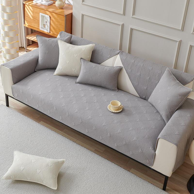 Sofa Cushion Pure Cotton Four-Season Universal Fabric Non-Slip Sofa Cover Cover Cloth Modern Simple And Advanced Cotton Seat Cushion