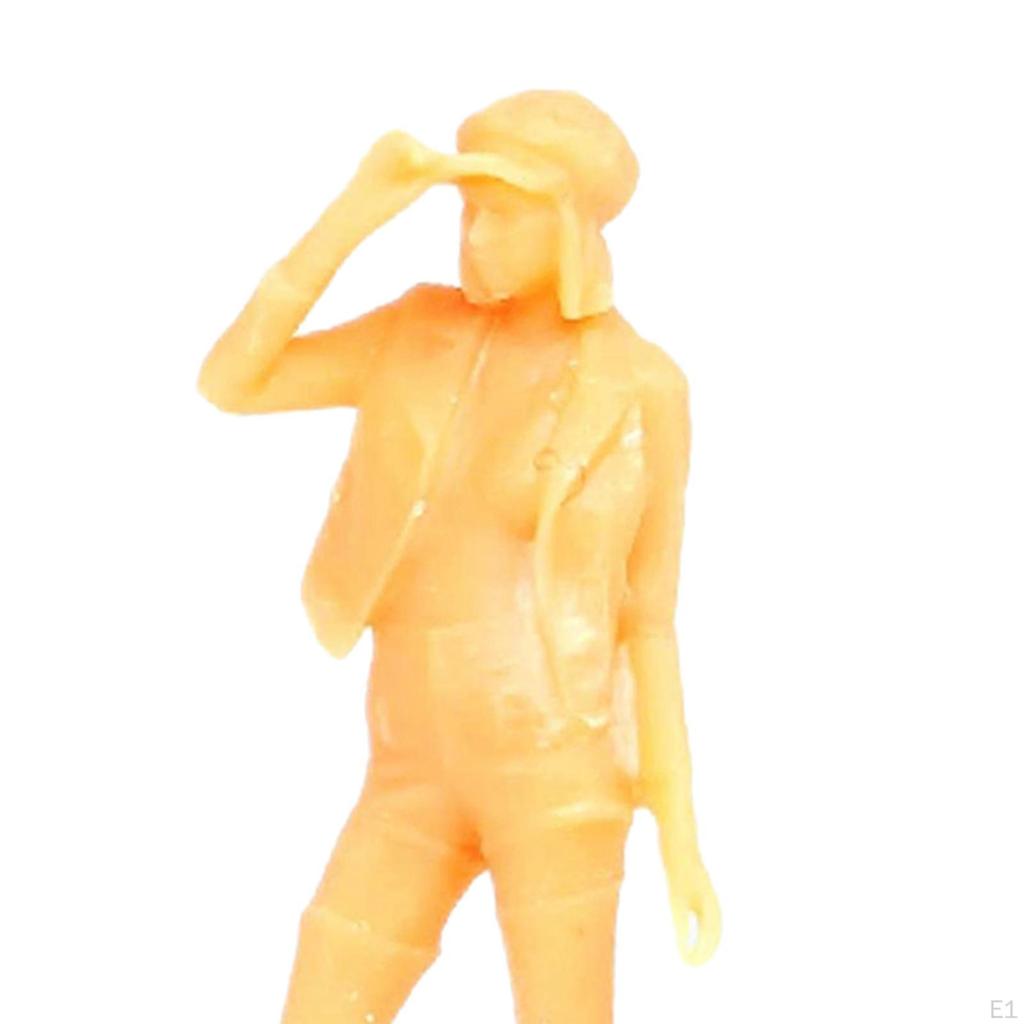 1/64 Scale Figures for Miniature Scenes, Tiny People Resin Models Diorama and Garden