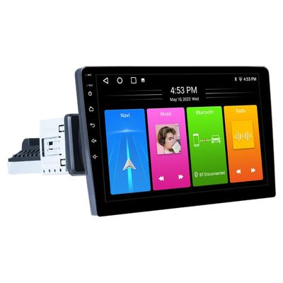 Reproductor multimedia con GPS y navegador para coche, radio universal de 9 pulgadas con un solo DIN y ventilador de refrigeración, estéreo para automóvil, con Carplay