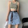 Women Personality Scarf Belt Trendy D-Ring Buckle Long Skinny Ribbon Belt for Jeans Skirts