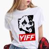 Flauschiges T-Shirt Damen Japanisch Harajuku Anime Top Mädchen Designer Anime Grafik Kleidung