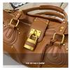 New Shoulder Bag, Retro Motorcycle Y2K Bag, Fashionable Design, Handbag, Commuting, Shopping, Armpit Bag, Women's Bag