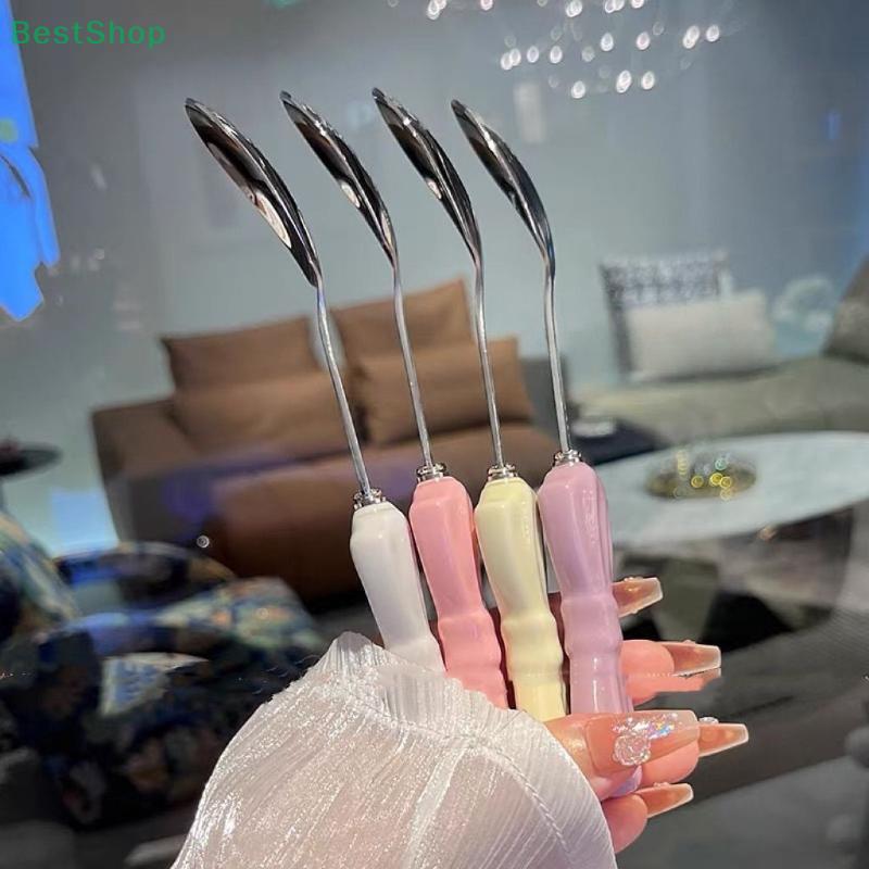 Pink Bowknot Handle Stainless Steel Spoon, Fork, And Chopsticks Set-Cute Dessert Spoons, Colorful Tableware for Coffee, Tea