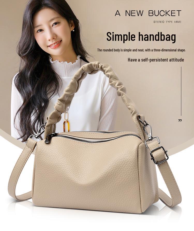 Women's Trendy Textured Crossbody Pillow Bag - High-End Niche Shoulder Handbag 2025