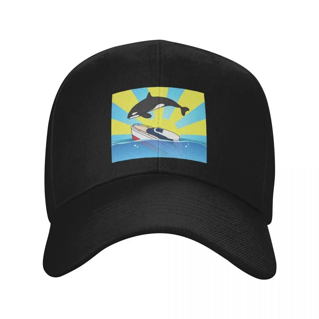 Orca Justice Killer Whales Attack Yachts Baseball Cap Designer Hat Sun Hat Beach Outing Hat Unisex Luxury WoUnisex Unisex's