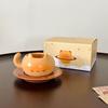 Cartoon Cat Shape Ceramic Coffee Cup Cute Cute Latte Cup Breakfast Milk Cup Coffee Cup Saucer Set