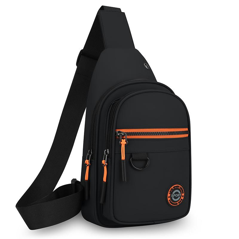 Men s Business Chest Bag Multi-layer Shoulder Crossbody Bag