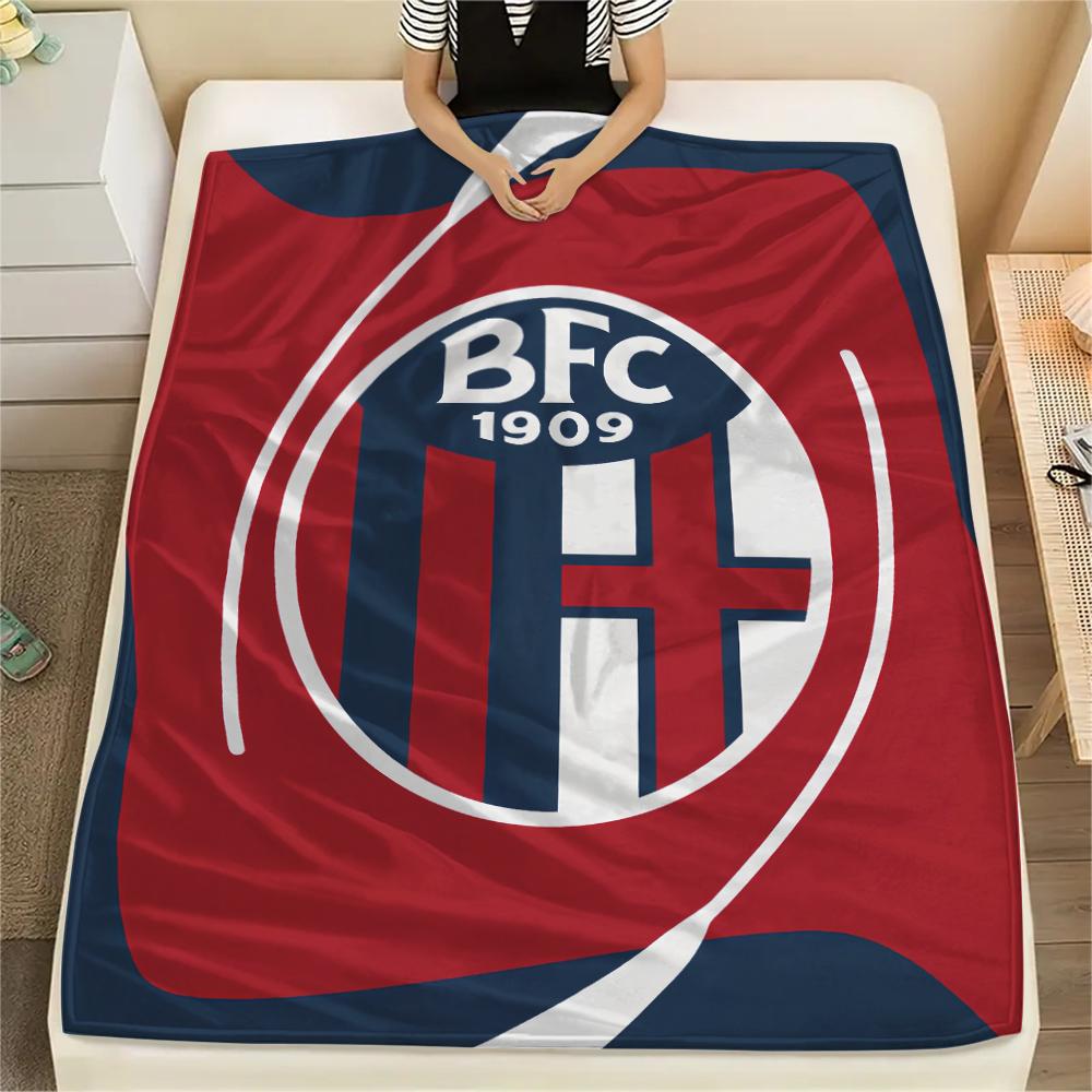 Bologna FC pattern Flannel Blanket, High quality Comfortable for All Seasons, Home Decor, Warmth and Comfort, Perfect for Gifts.