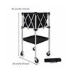 Ball Storage Cart Foldable Folding Athletic Gear Organizer