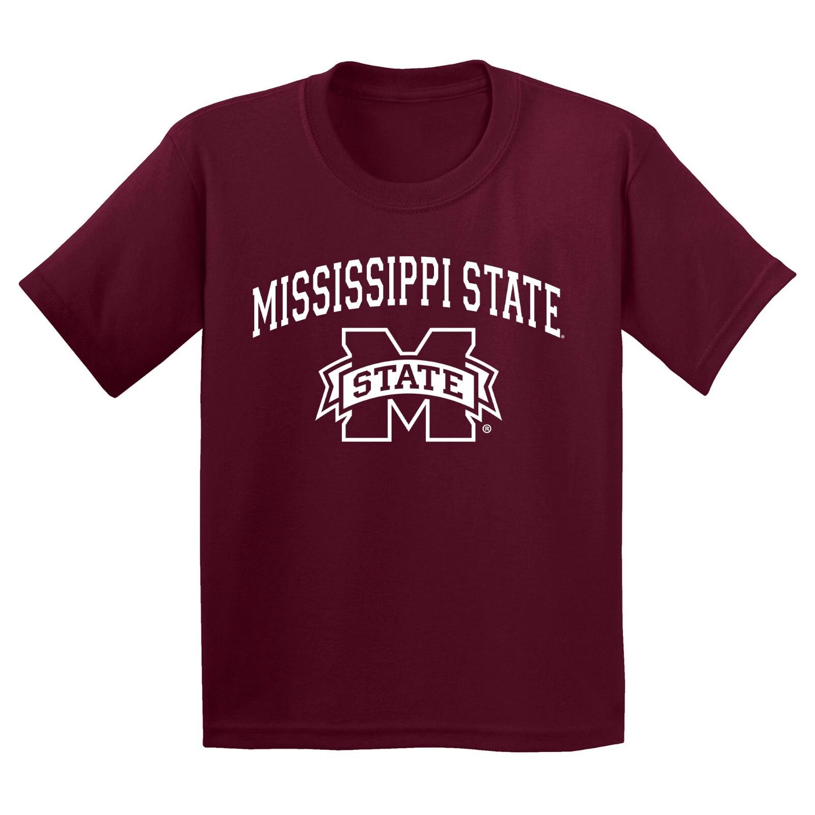 Mississippi State Arch Logo Youth T-Shirt - Maroon S