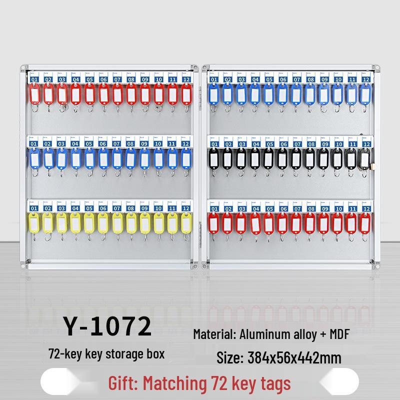 Wall-Mounted Key Management Cabinet for Real Estate & Car Keys