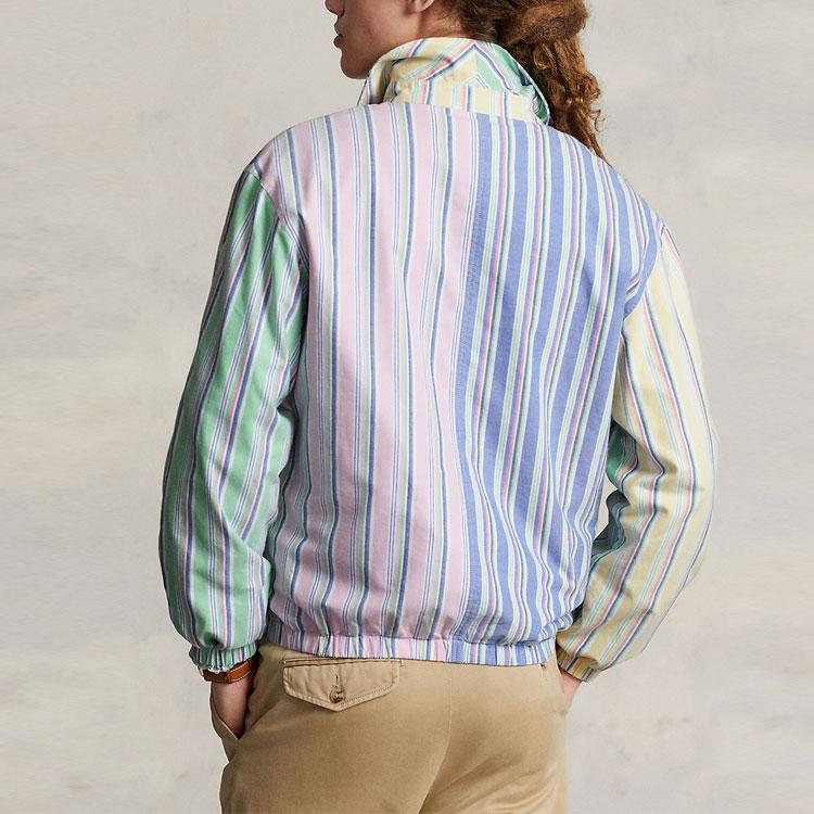 Polo Ralph Lauren SS23 Striped Logo Embroidered Zip Jacket Men Jackets Multicolor MNPOOTW16021120-999