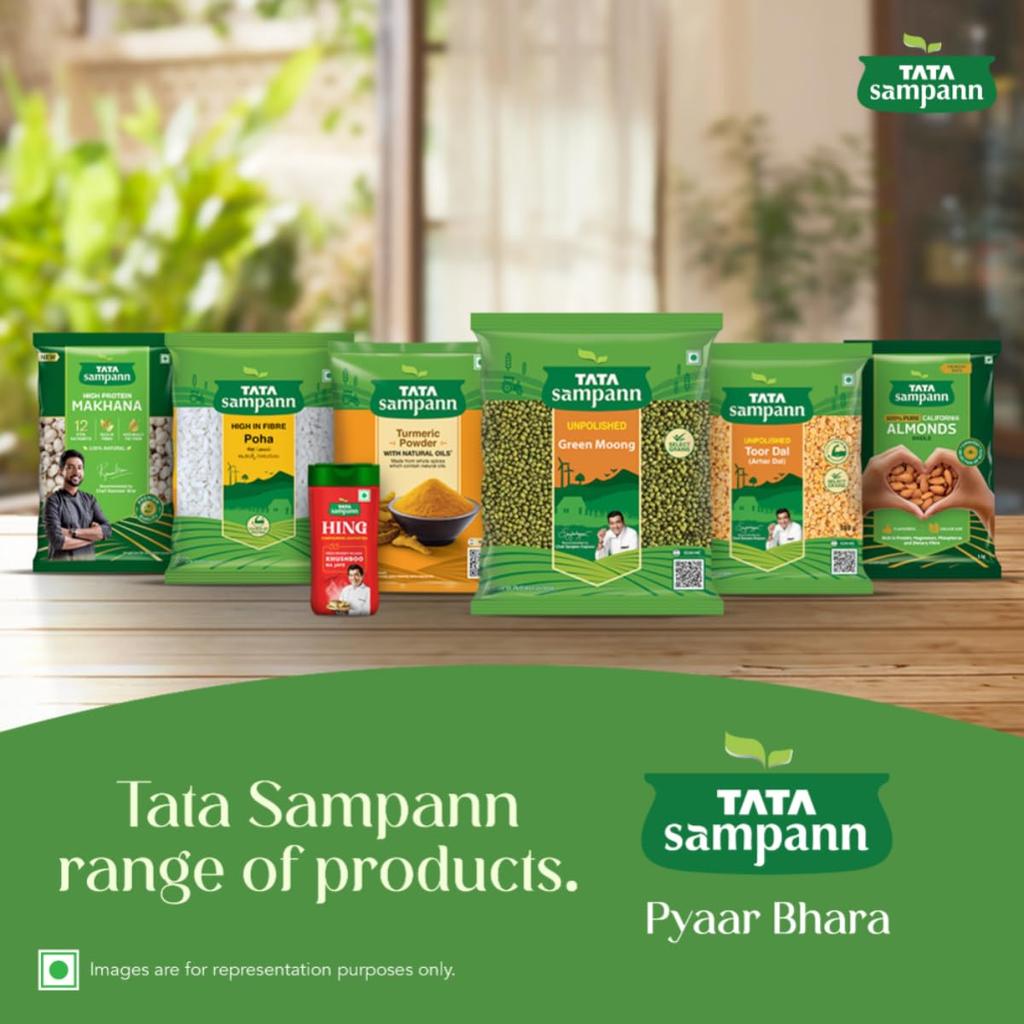 TATA Sampann Unpolished Green Moong Dal Whole 500g Pack of 1 Premium Quality Protein Rich