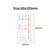 Electric Sound Festival Waterproof Blue Luminous Rainbow Tattoo Stickers