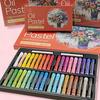 Conjunto de Pastéis de Óleo Suaves para Artista 24/36/48 Cores Pintura Profissional Desenho Arte Graffiti Giz de Cera Lavável Não Tóxico Bastão de Tinta a Óleo