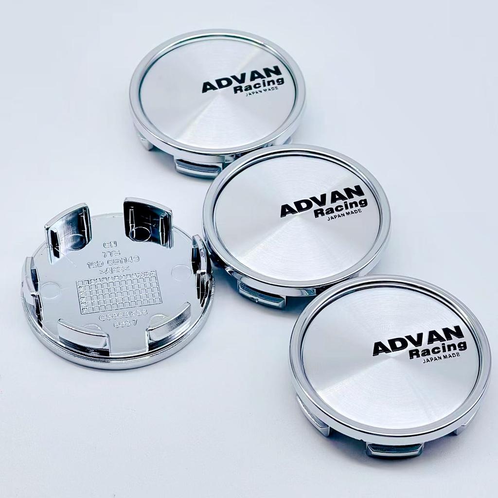 4PCS/Lot High Quality 58MM Car Wheel Center Hub Caps for ADVAN Racing WHEEL Emblem Logo Car Styling Accessories