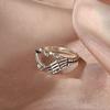 New Dark Palm Ring Hip-hop Street Ins Style Retro Fashion Skull Five-claw Ring